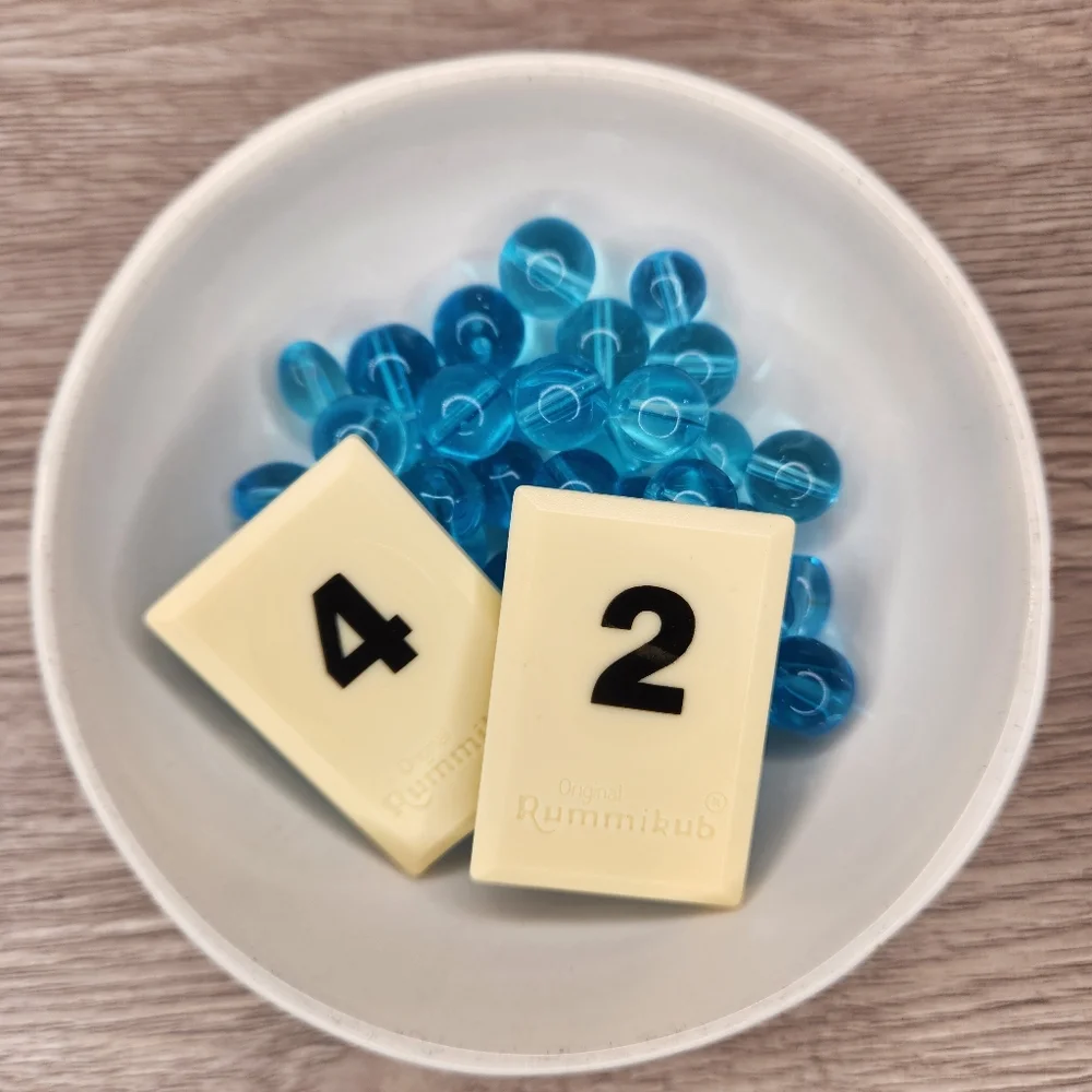 Blue Glass Beads Assorted Sizes 6mm 8mm And Ovals 50 Beads #42